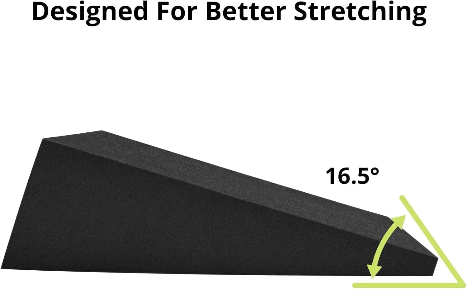 13" Large Yoga Foam Wedge, Slant Board, Calf Stretcher, Improve Lower Leg Strength, Stability, Incline Wedge, Knee Pad, Back Support, Footrest Cushion, Physical Therapy, One Pair