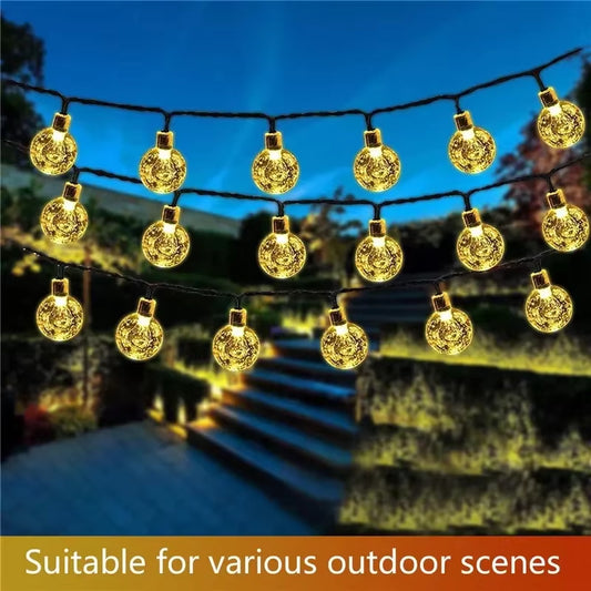 6-Meter Outdoor Camping LED Color Light String Camping Light Star Light Christmas Color Light Decorative Light Battery USB