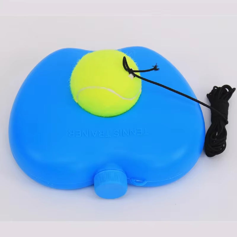 Heavy Duty Tennis Training Aids Base with Elastic Rope Ball Practice Self-Duty Rebound Tennis Trainer Partner Sparring Device