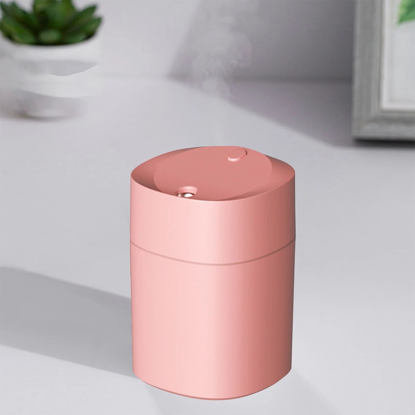 Portable Desk Humidifier, Cool Mist Humidifier, Small Humidifier for Home Bedroom Office, Plants, Colorful Night Light Function