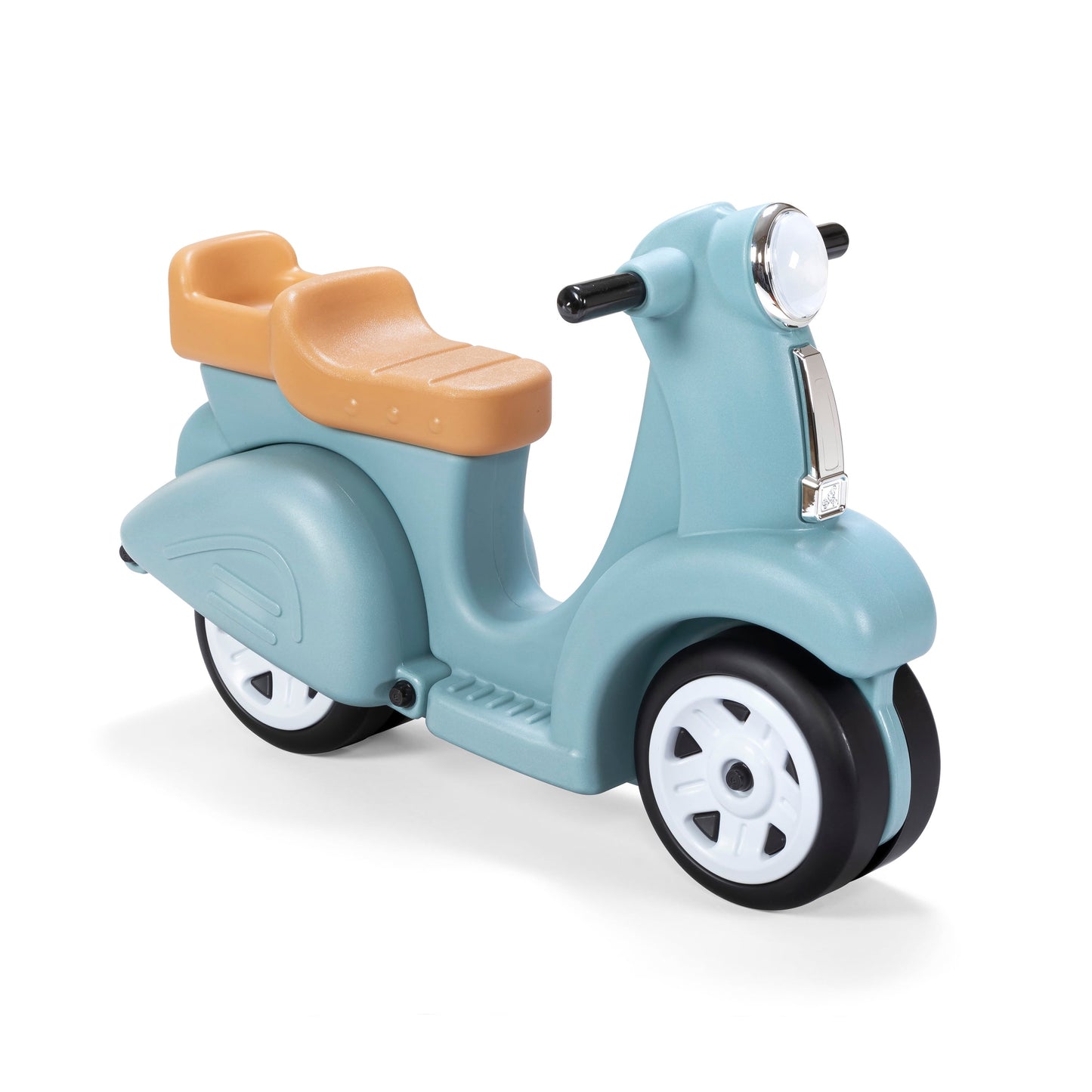 Ride along Scooter Aqua Ride on Toy with Vintage-Style Design, Foot-To-Floor Toddler Scooter with Four Wheels for Extra Stability