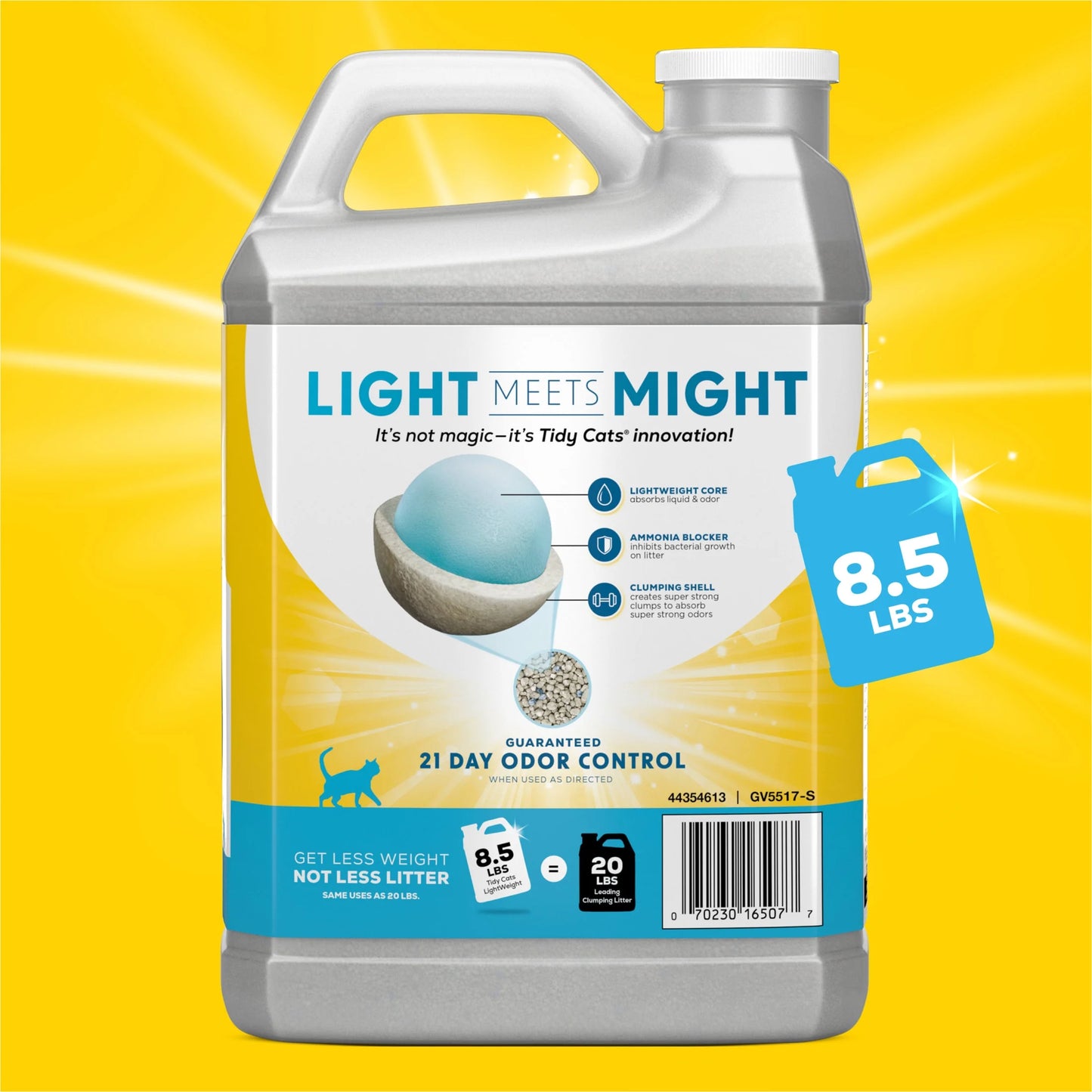 Purina  Light Weight, Low Dust, Clumping Cat Litter, Lightweight Instant Action Cat Litter, 8.5 Lb. Jug