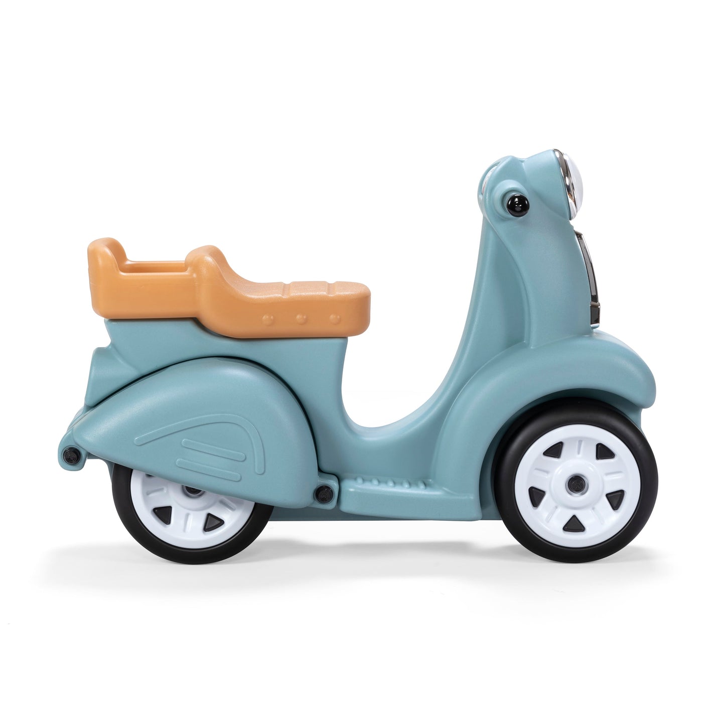 Ride along Scooter Aqua Ride on Toy with Vintage-Style Design, Foot-To-Floor Toddler Scooter with Four Wheels for Extra Stability