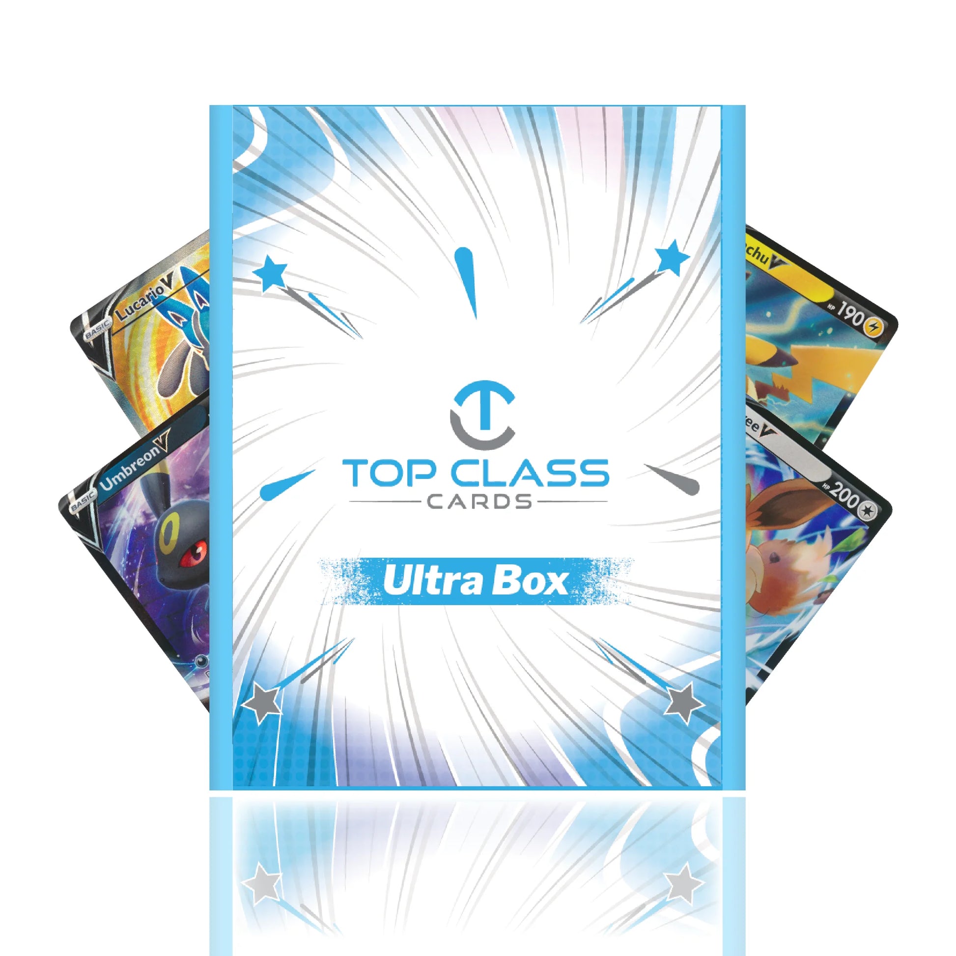 | Ultra Box | 50 Cards | 5 Holos/Reverse Holos | 1 Ultra Rare Guaranteed | Compatible with Pokemon Cards